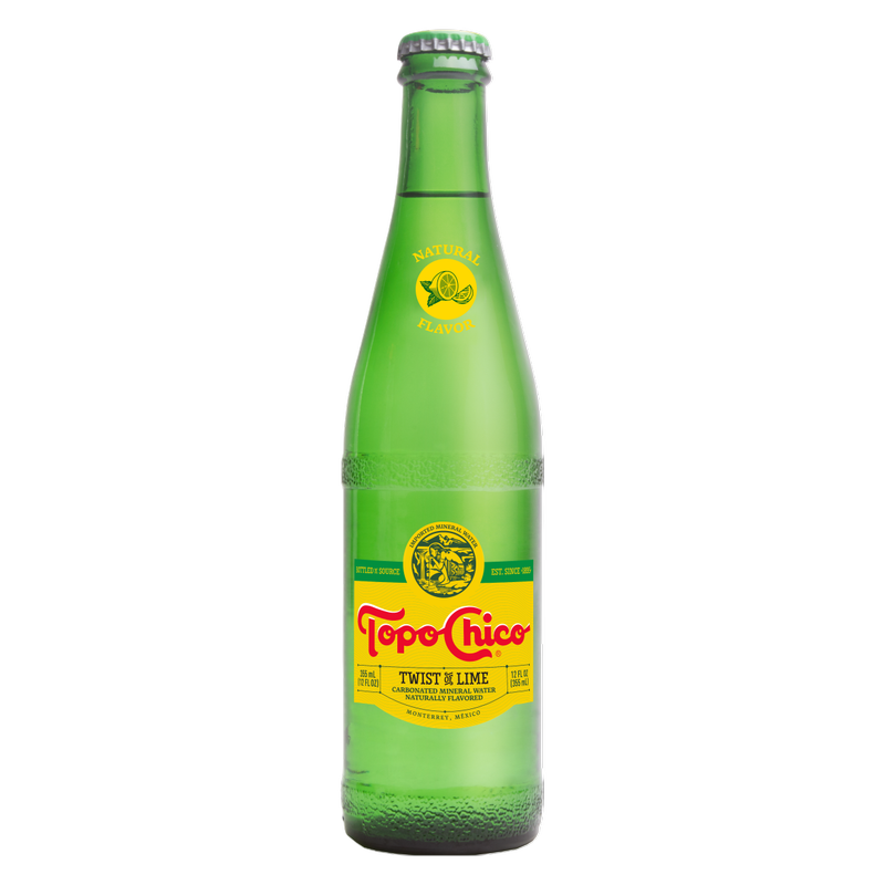 Topo Chico Lime Mineral Water 12oz Glass Bottle
