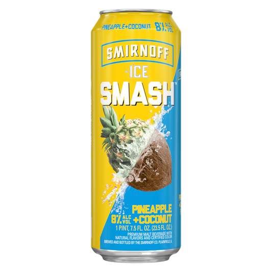 Smirnoff Ice Smash Pineapple Coconut 23.5oz Can