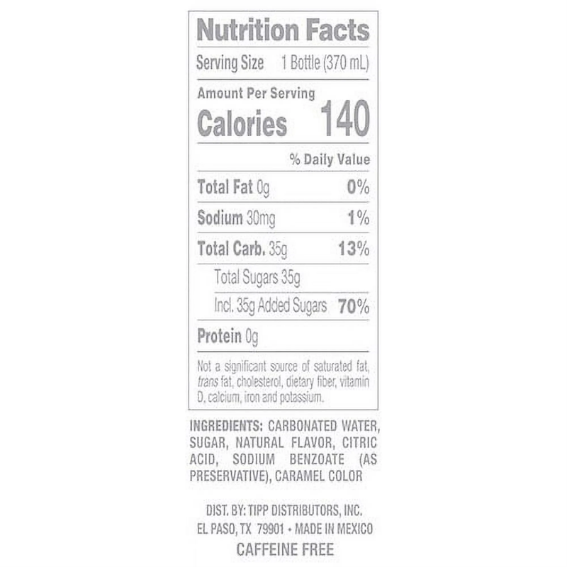 Jarritos Tamarind Soda 12.5oz Glass Bottle