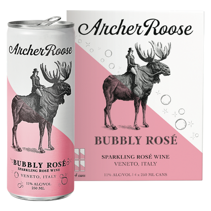 Archer Roose Wines Bubbly Rose 4pk 250ml Cans
