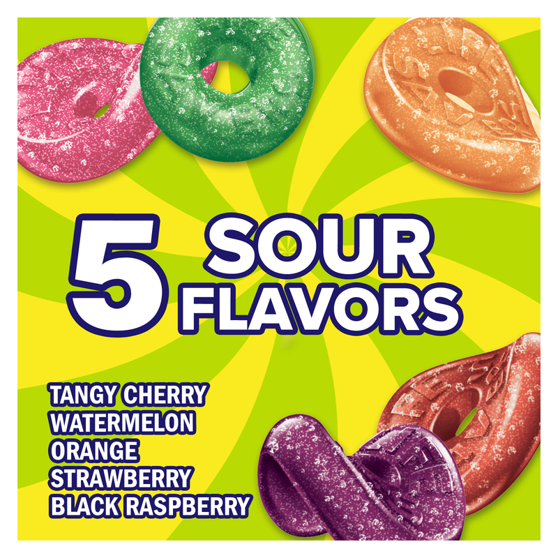 LIFE SAVERS Sour Gummy Candy Pack, Individually Wrapped Candy Bulk, Variety Flavors Box, 12 Bags of Sour Gummies
