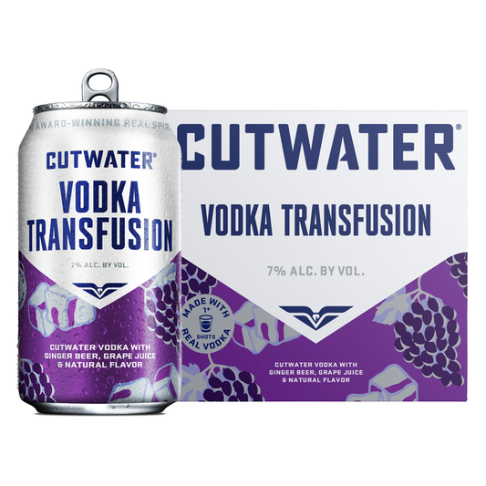 Cutwater Vodka Transfusion Grape 4pk 12oz