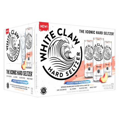 White Claw Peach 12pk 12oz Can 5% ABV