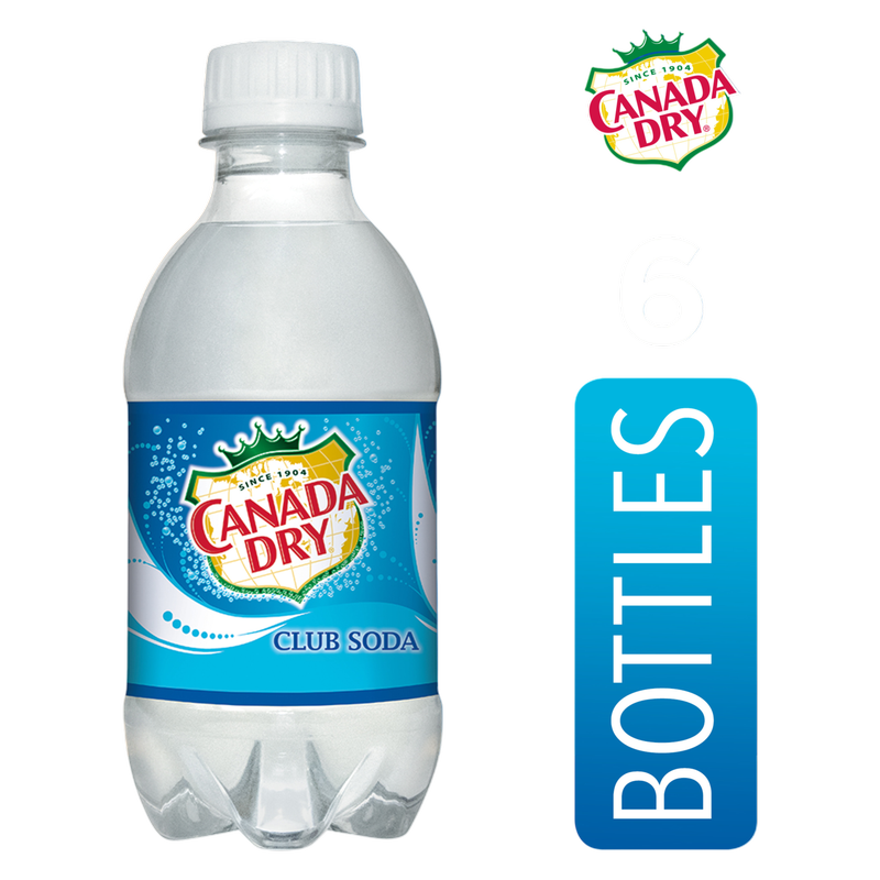 Canada Dry Club Soda 6pk 10oz Btl
