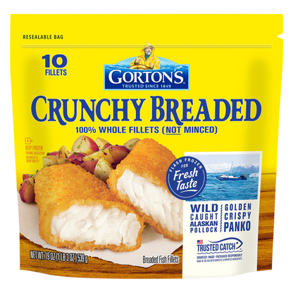 Gorton's Crunchy Breaded Frozen Fish Fillets - 19oz