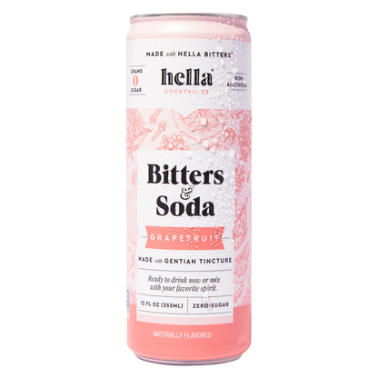 Hella Cocktail Co. Bitters & Soda Grapefruit 4pk 12oz Can