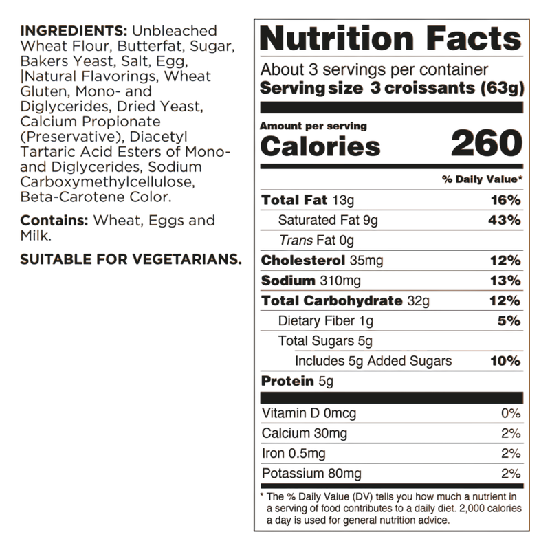 St. Pierre Mini All Butter Croissants - 10ct