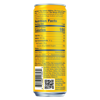 Red Bull Energy Drink The Yellow Edition Tropical 12oz Can