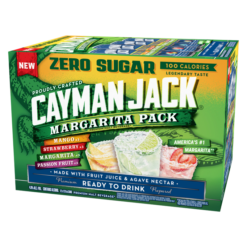 Cayman Jack Zero Sugar Margarita 12pk 12oz Cans 4.8% ABV