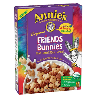 Annie's Homegrown Organic Friends Bunnies Cereal 10oz