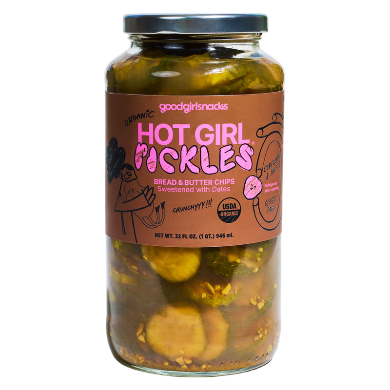 HOT GIRL PICKLES Bread & Butter Chips 32 Oz