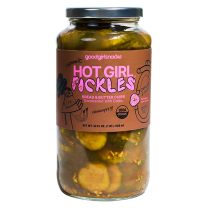 HOT GIRL PICKLES Bread & Butter Chips 32 Oz