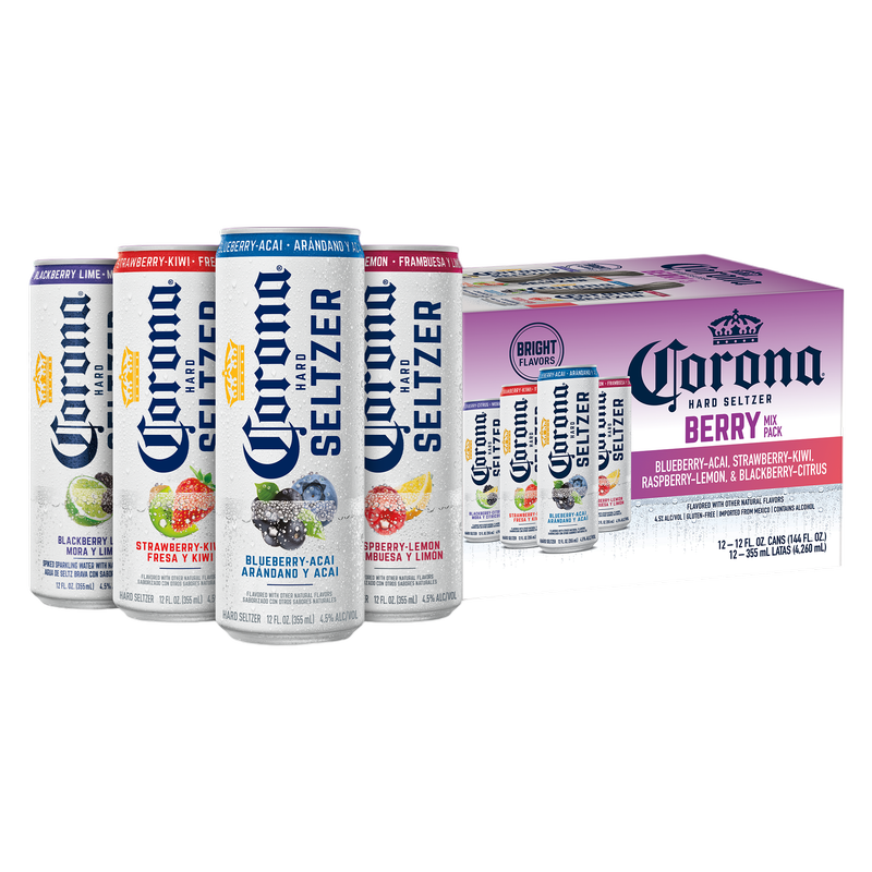 Corona Hard Seltzer Berry Mix Variety Pack 12pk 12oz Cans 4.5% ABV