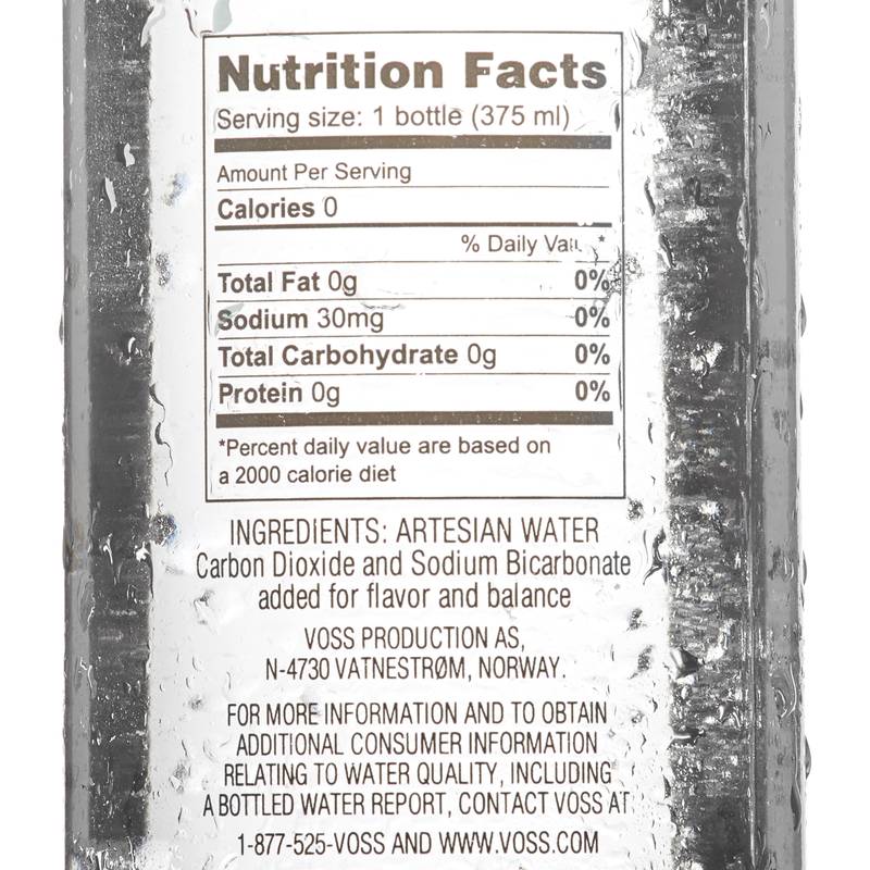 Voss Sparkling Water 375ml Btl