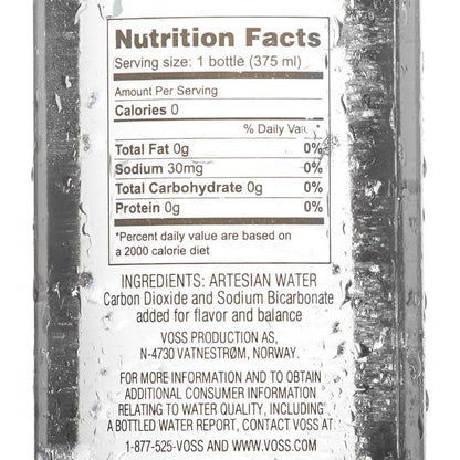 Voss Sparkling Water 375ml Btl