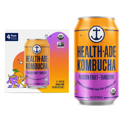 Health-Ade Passion Fruit-Tangerine 4pk 11.5oz Can