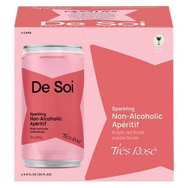 De Soi Tres Rose NA Can 4pk 8oz