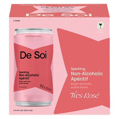 De Soi Tres Rose NA Can 4pk 8oz