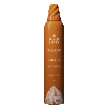 Whipshots Caramel Vodka Infused Whipped Cream 200ml 10% ABV