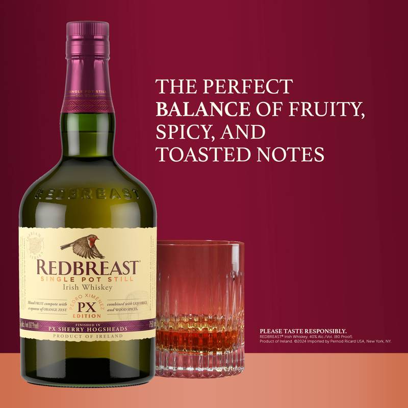Redbreast Irish Single Pot Still Whiskey PX Sherry Cask Edition 750ml (92 proof)
