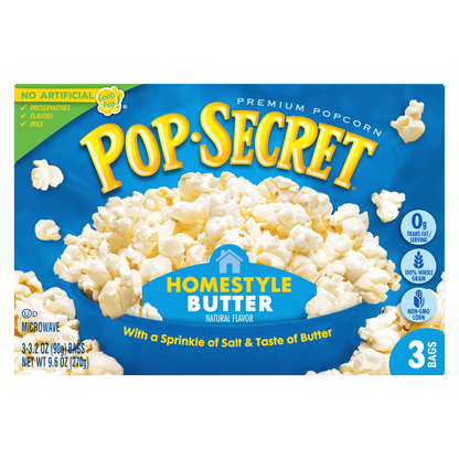 Pop Secret Homestyle Butter Microwavable Popcorn 3ct 9.6oz