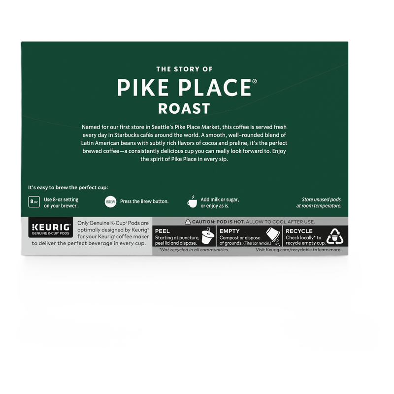 Starbucks K-Cup Pike Place Roast Coffee 4.4oz 10ct