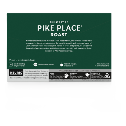 Starbucks K-Cup Pike Place Roast Coffee 4.4oz 10ct