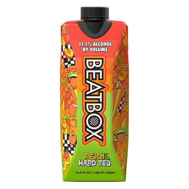 Beatbox Peach Hard Tea 500ml 11.1% ABV Wine-Based