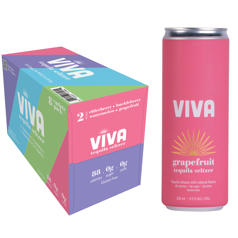 Viva Tequila Seltzer - Variety Pack 8pk 355ml Can 4.5% ABV
