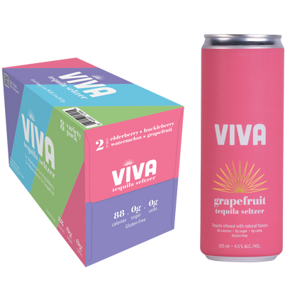 Viva Tequila Seltzer - Variety Pack 8pk 355ml Can 4.5% ABV