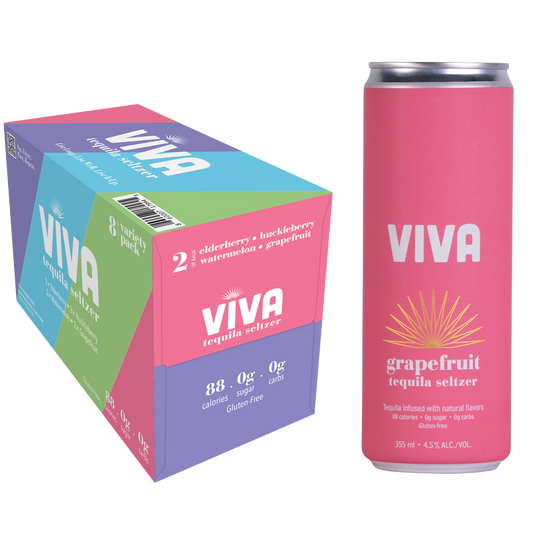 Viva Tequila Seltzer - Variety Pack 8pk 355ml Can 4.5% ABV