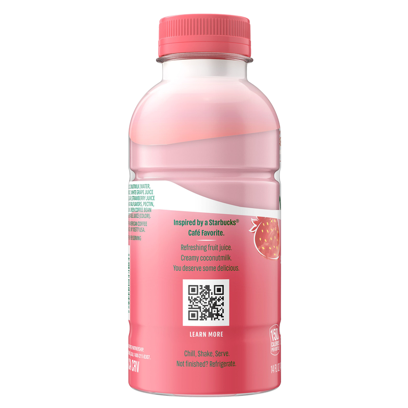 Starbucks Coffee Drink Pink Drink Strawberry 14oz Btl