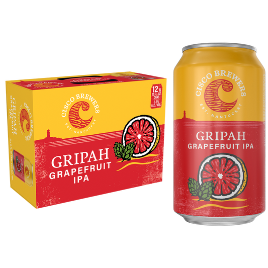 Cisco Brewers Gripah Grapefruit IPA 12pk 12oz Can 5.5% ABV