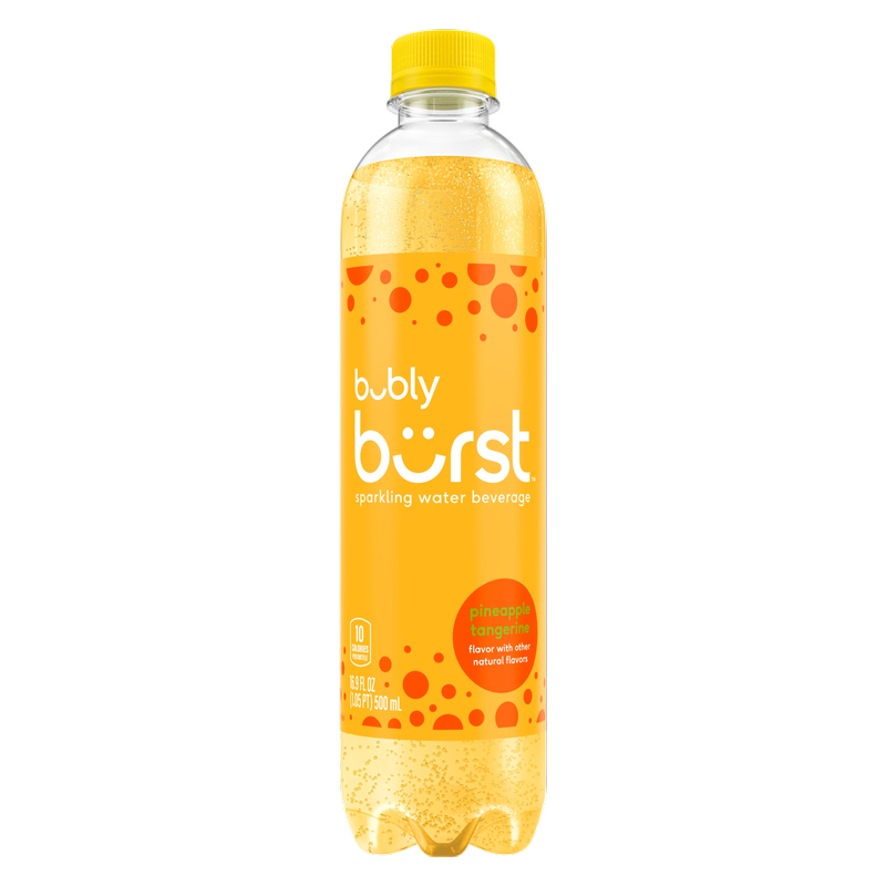 Bubly Burst Pineapple Tangerine 16.9oz Btl
