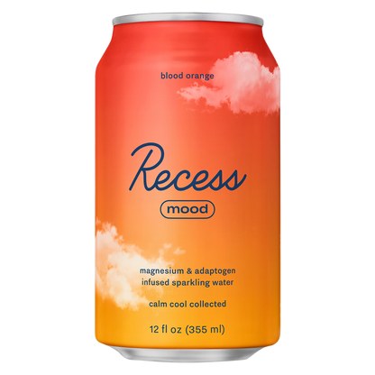 Recess Mood Infused Blood Orange Sparkling Water 12oz Can