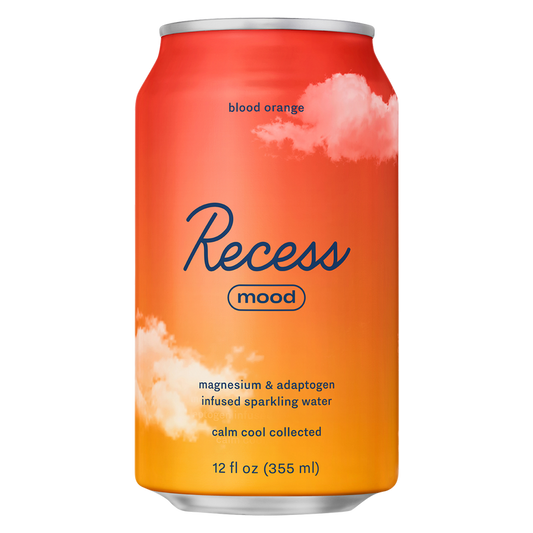 Recess Mood Infused Blood Orange Sparkling Water 12oz Can