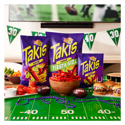 Takis Fuego Spicy Rolled Tortilla Chips Snack Size Bag 3.25 oz