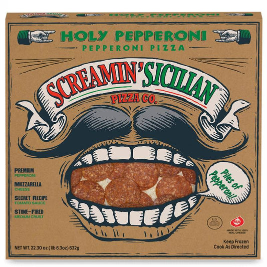 Screamin Sicilian Holy Pepperoni Pizza, 22.3oz.
