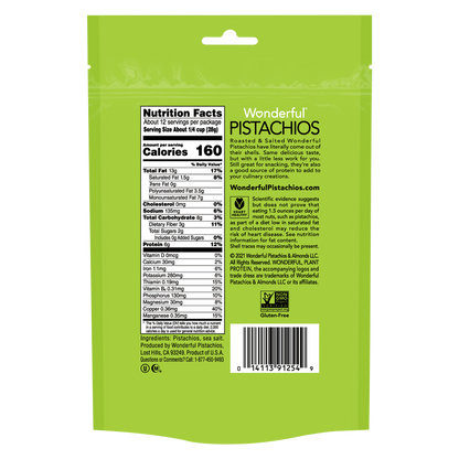 Wonderful Roasted and Salted Pistachios 12oz