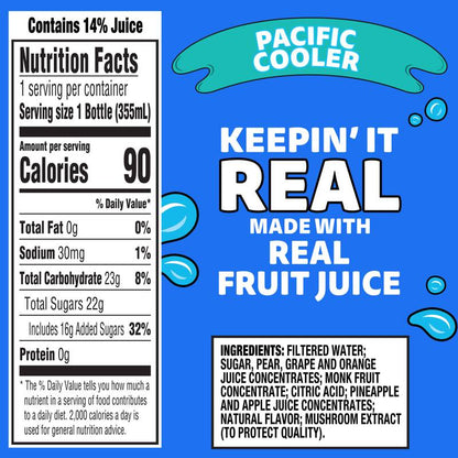 Capri Sun Pacific Cooler Juice 12oz Btl