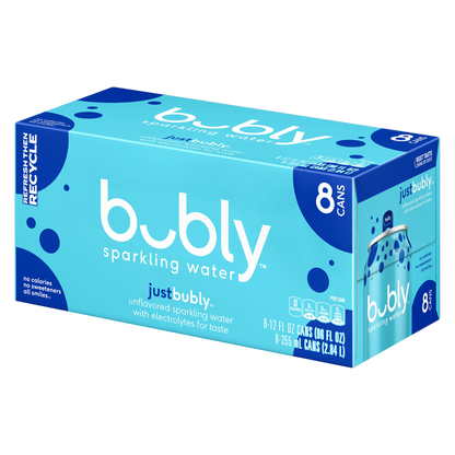 Bubly Unflavored 8pk 12oz Can
