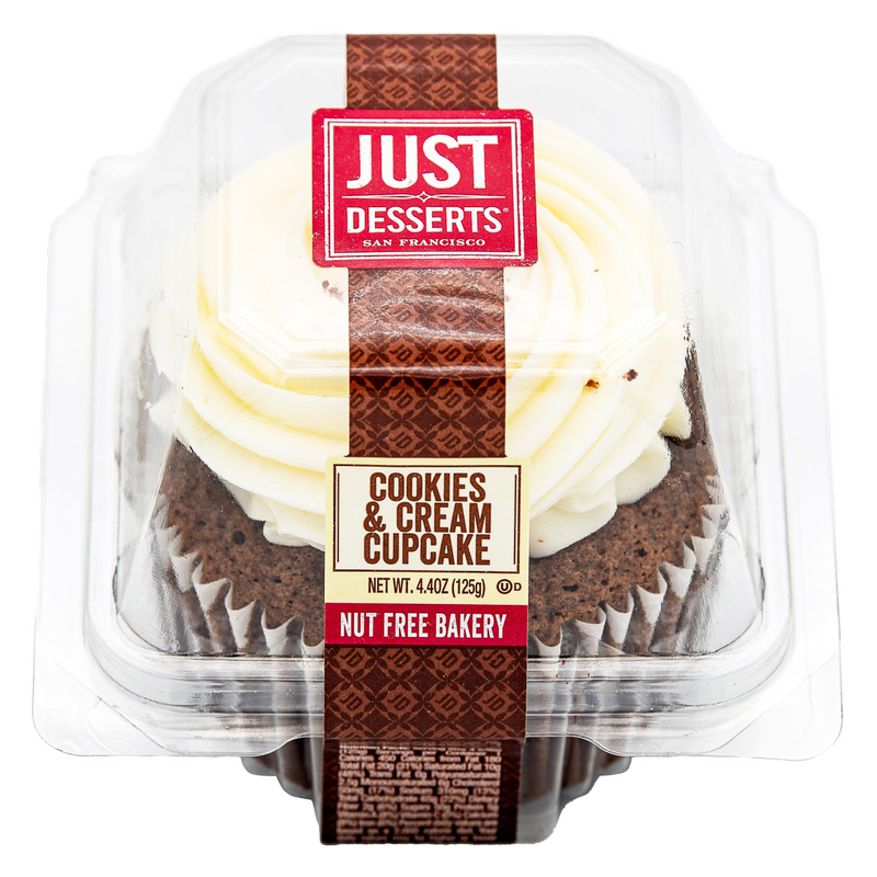 Just Dessert Cookies and Creme Cupcake - 1ct