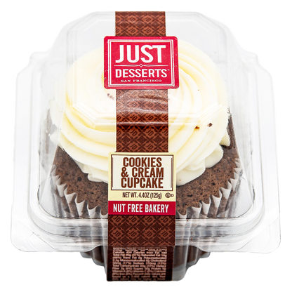 Just Dessert Cookies and Creme Cupcake - 1ct