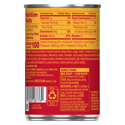 Campbell's® Condensed Grilled Cheese & Tomato Soup, 10.75 oz Can