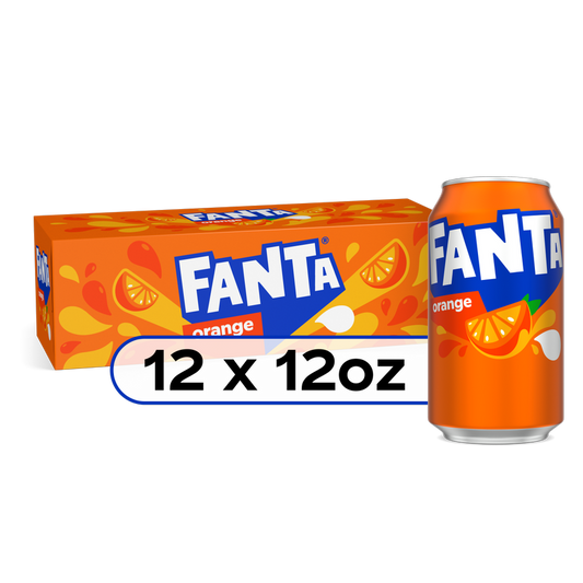 Fanta Orange Soda 12pk 12oz Can