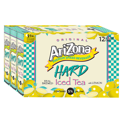 Arizona Hard Lemon Tea 12pk 12oz Cans 5.0% ABV