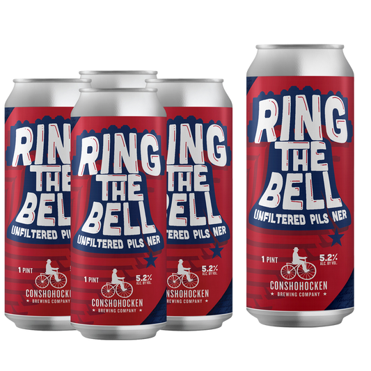 Conshohocken Ring the Bell Pilsner 4pk 16oz Can 5.2% ABV