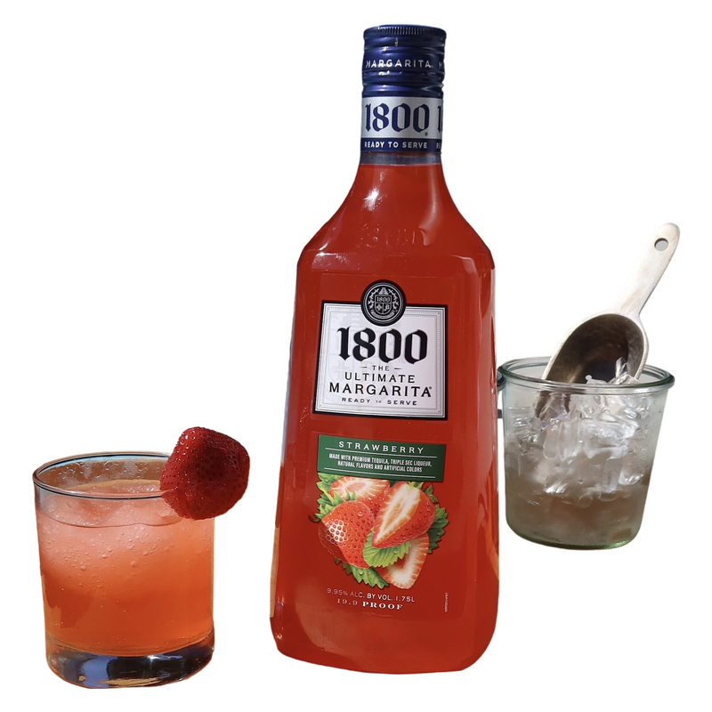 1800 The Ultimate Margarita Strawberry Ready to Drink Cocktail 1.75L 9.95% ABV