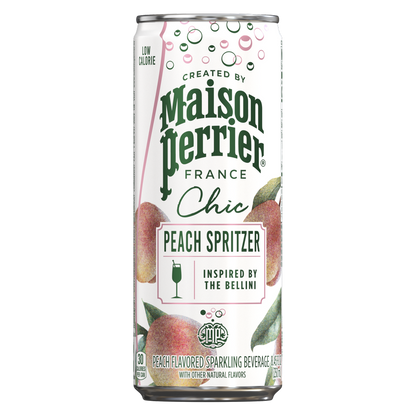 Maison Perrier Chic Peach Spritzer 4pk 8.45oz Can