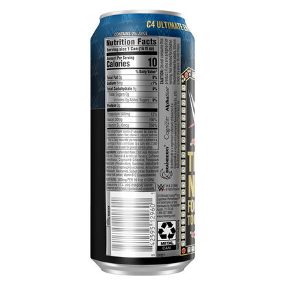 C4 Ultimate WWE Ruthless Raspberry 16oz Can